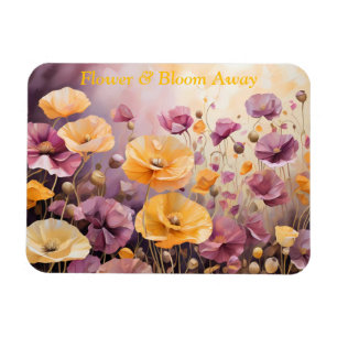 Magnet Flexible Champ de pavots Serene et Vibrant
