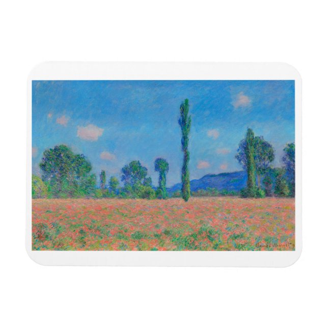 MAGNET FLEXIBLE "CHAMP POPPY. GIVERNY" PAR CLAUDE MONET (Horizontal)