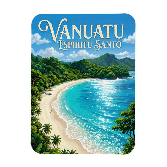 Magnet Flexible Champagne Beach Vanuatu (Vertical)