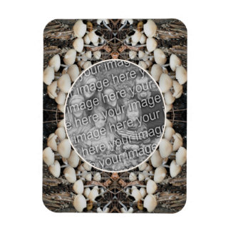 Magnet Flexible Champignons sauvages Cadre naturel Ajouter votre p