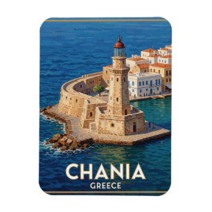 Magnet Flexible Chania Grèce Phare Égyptien Voyage