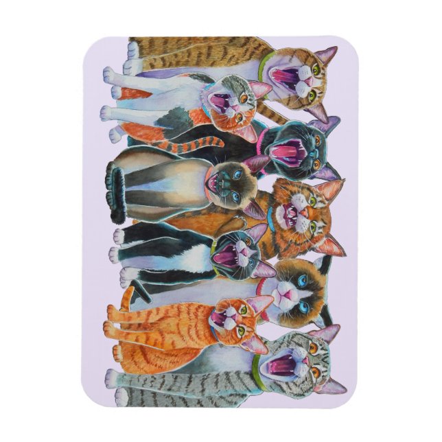 Magnet Flexible Chanter l'aimant des chats (Vertical)