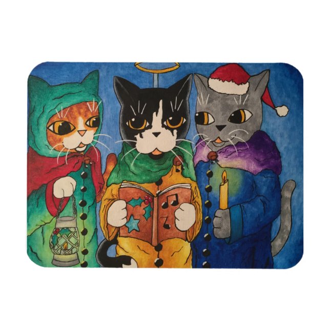 Magnet Flexible Chanteurs de Noël Carol (Horizontal)