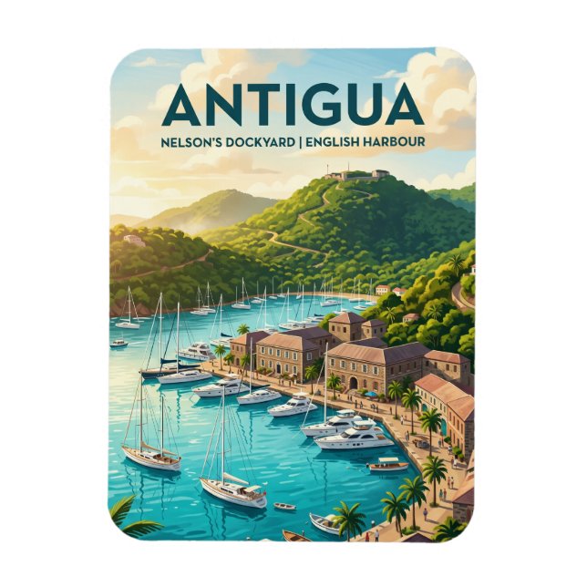 Magnet Flexible Chantier naval de Nelson Antigua-et-Barbuda (Vertical)