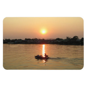 Magnet Flexible Chao Phraya River Sunset ... Ayutthaya, Thailand