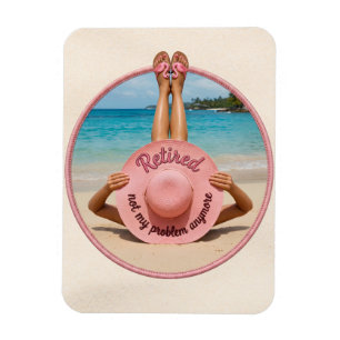 Magnet Flexible Chapeau Retraite Plus Mon Problème Devenu Tropical