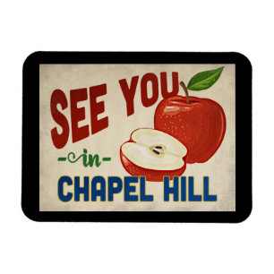 Magnet Flexible Chapel Hill North Carolina Apple - Vintage voyage