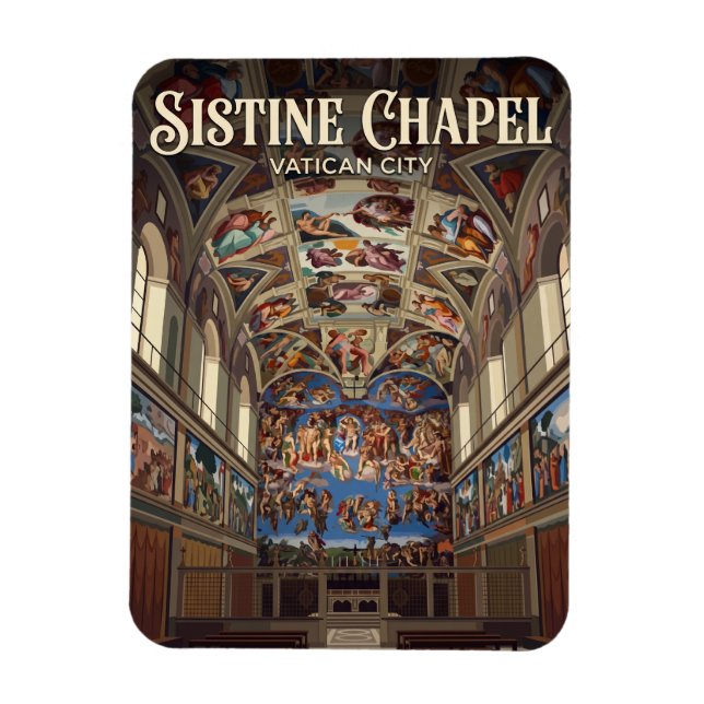 Magnet Flexible Chapelle Sixtine Cité du Vatican (Vertical)