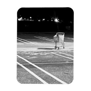 Magnet Flexible Chariot Abandonné dans un Parking Vide Photo