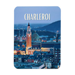 Magnet Flexible Charleroi Belgique Photo Vintage