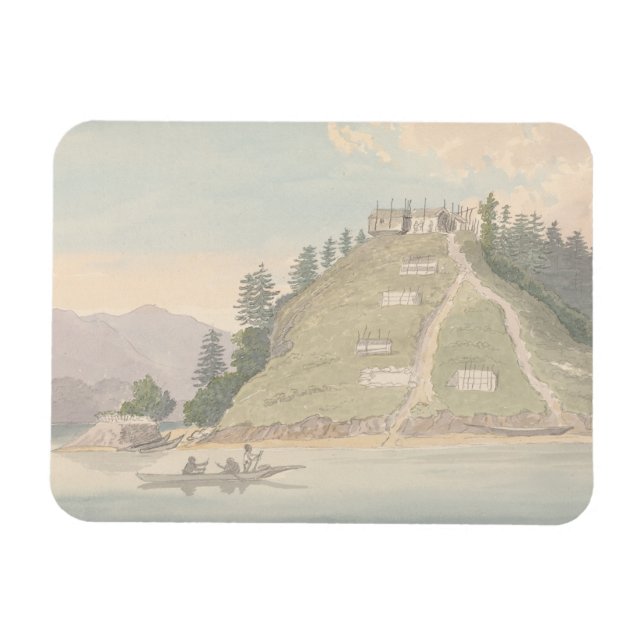 Magnet Flexible Charles Hamilton Smith - Village d'Indiens Amicaux (Horizontal)