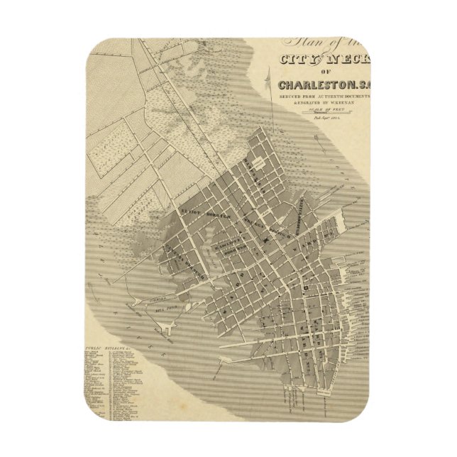 Magnet Flexible Charleston, Caroline du Sud (Vertical)