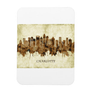 Magnet Flexible Charlotte Caroline du Nord Cityscape