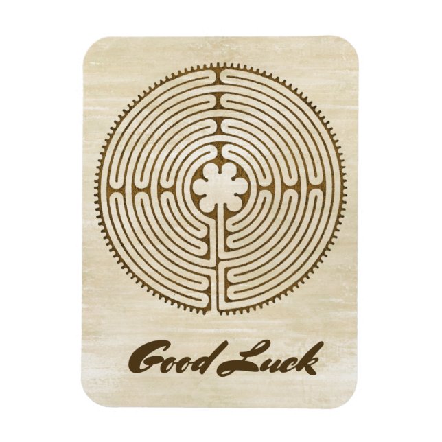 Magnet Flexible Chartres Labyrinthe - Symbole spirituel Antique 1 (Vertical)