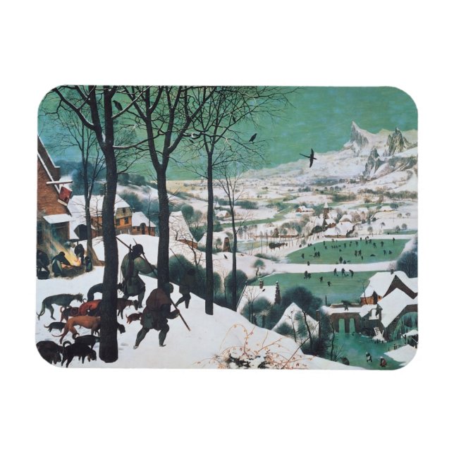 Magnet Flexible Chasseurs dans la neige par Bruegel (Horizontal)