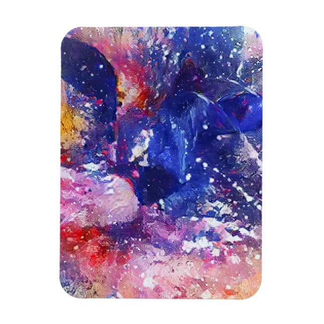 Magnet Flexible Chat Abstrait cosmique Dreamscape (Vertical)