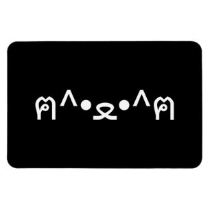 Magnet Flexible Chat avec Paws Emoticon ฅ^ ・ ・^ฅ Kaomoji Japonais