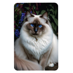 Magnet Flexible Chat Birman dans l'aimant du jardin