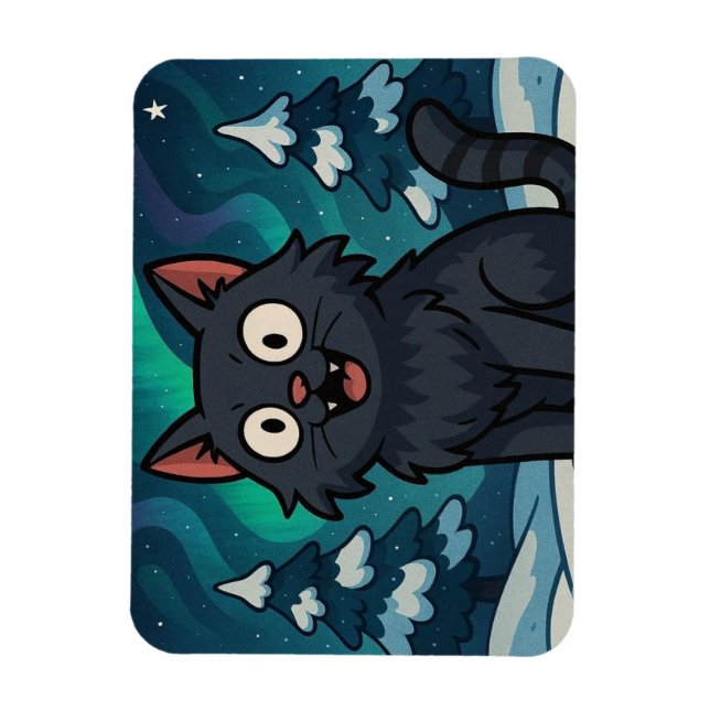 Magnet Flexible Chat de Noël islandais Yule (Vertical)