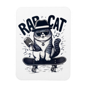 Magnet Flexible Chat de rap Harmonie