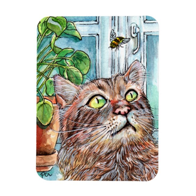 Magnet Flexible Chat et abeille (Vertical)