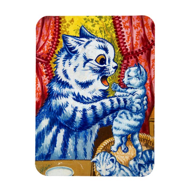 Magnet Flexible Chat et ses chatons (Vertical)