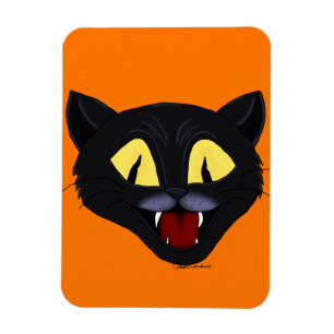 Magnet Flexible Chat noir Halloween