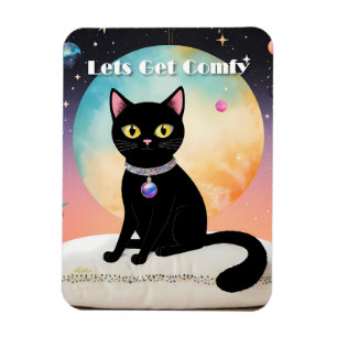 Magnet Flexible Chat Noir - Installons-Nous Confortablement