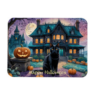 Magnet Flexible Chat noir, Jack O Lanterns, Halloween Maison Éffra