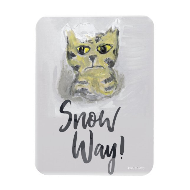 Magnet Flexible Chat Peint Chat Peint Art Fun Joli Slogan (Vertical)