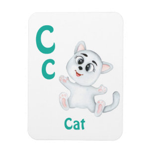 Magnet Flexible Chat personnaliser ABC : Lettre C - Ajoutez votre