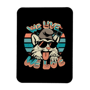 Magnet Flexible Chat Schtroumpf - Nous Vivons Nous Aimons 