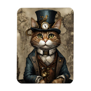 Magnet Flexible Chat Steampunk