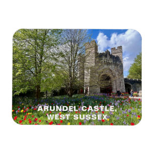 Magnet Flexible Château d'Arundel au printemps, Sussex Ouest