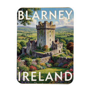 Magnet Flexible Château de Blarney Irlande Monument Historique en