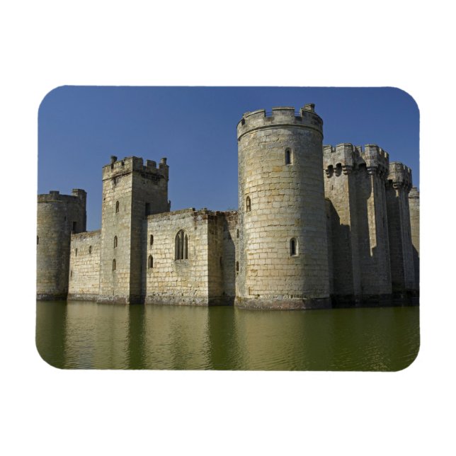 Magnet Flexible Château de Bodiam (1385), reflété dans les douves, (Horizontal)