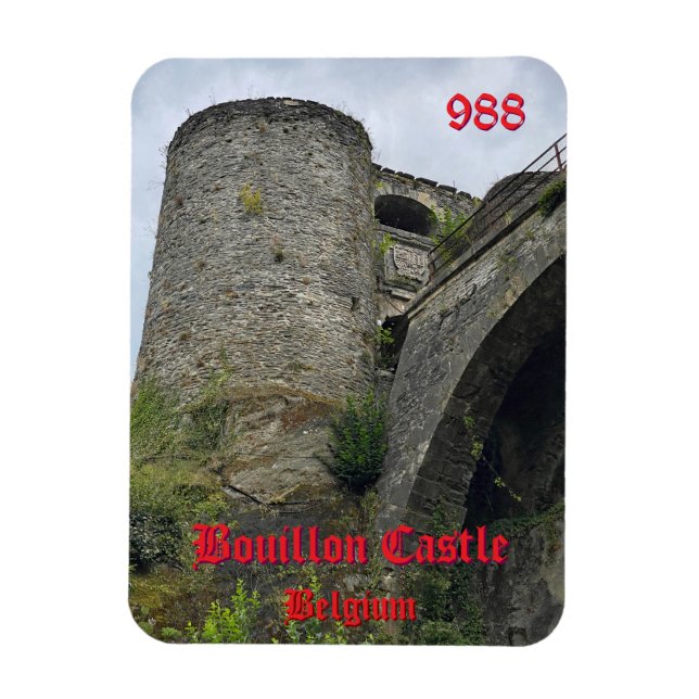 Magnet Flexible Château de Bouillon en Belgique (Vertical)