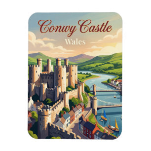Magnet Flexible Château de Conwy Pays de Galles