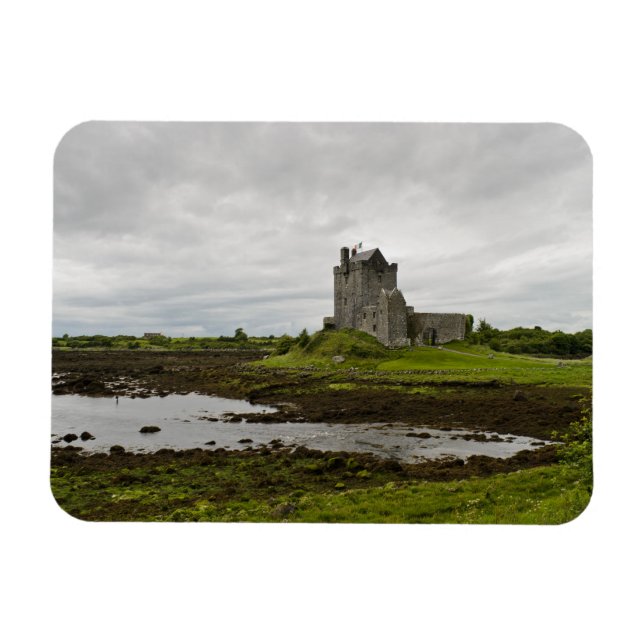 Magnet Flexible Château de Dunguaire, Irlande aimant rectangulaire (Horizontal)