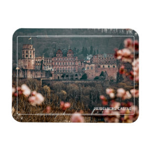 Magnet Flexible Château de Heidelberg au printemps – Allemagne rom