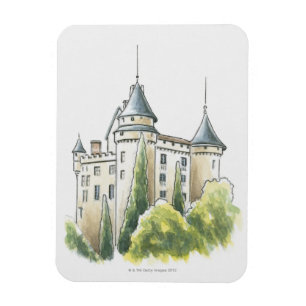Magnet Flexible Chateau de Mercues, France