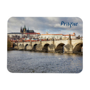 Magnet Flexible Château de Prague et photo de souvenir de pont de