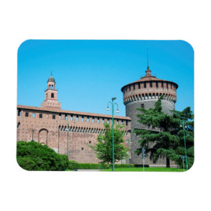 Magnet Flexible Château de Sforza tour italie milan architecture l