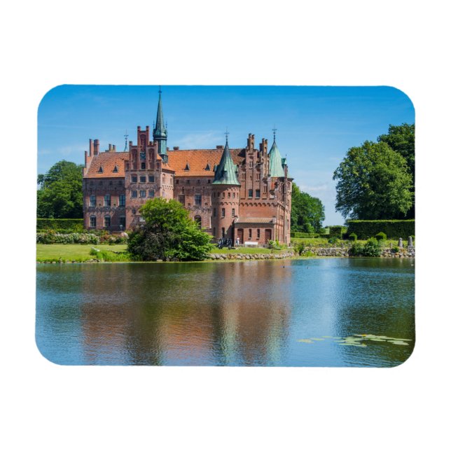 Magnet Flexible Château Egeskov au bord d'un étang (Horizontal)