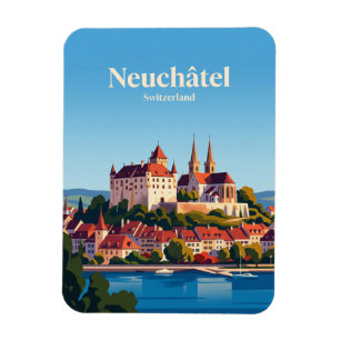 Magnet Flexible Château et Collégiale, Neuchâtel