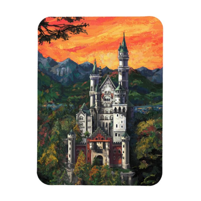 Magnet Flexible Château Schloss Neuschwanstein (Vertical)