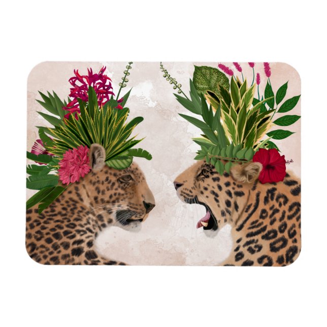 Magnet Flexible Chaud House Leopards | Une paire (Horizontal)