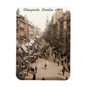 Magnet Flexible Cheapside c1905, Londres scène de rue