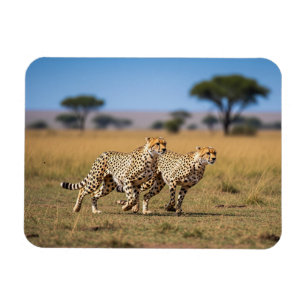 Magnet Flexible Cheetahs dans le Parc National du Serengeti en Tan