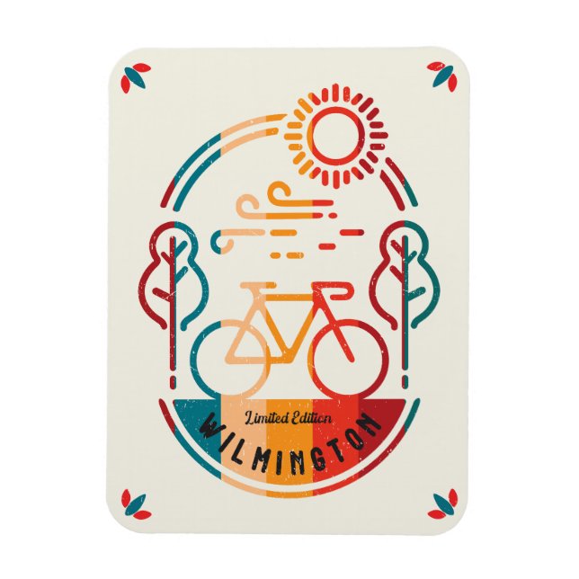 Magnet Flexible Chemin cyclable Retro Wilmington (Vertical)
